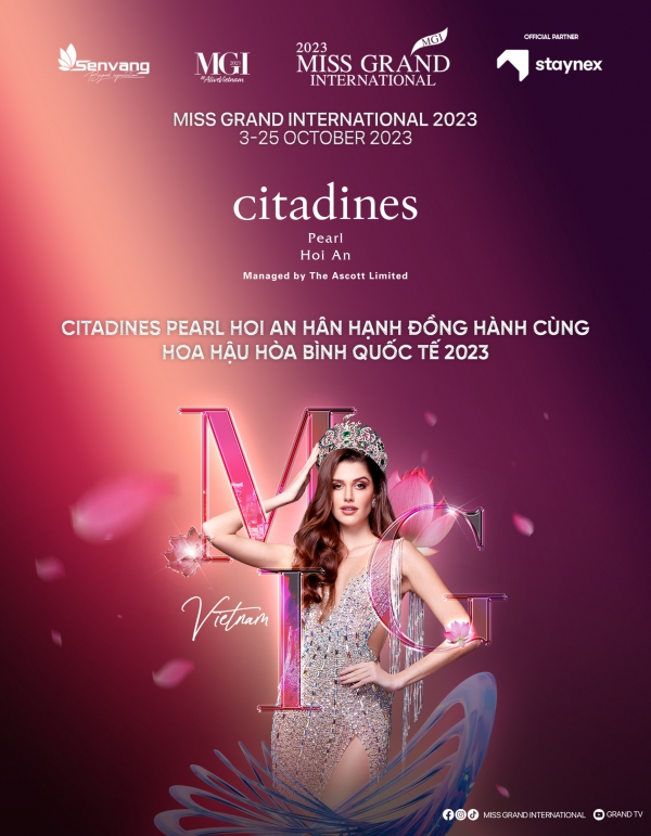 Citadines Pearl Hoi An is honored to accompany Miss Grand International 2023